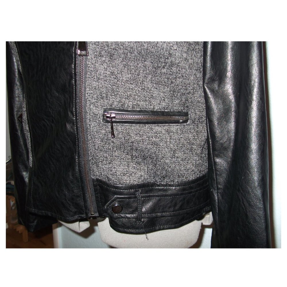 Triple Star Size XL Black Buckle Moto Jacket - Picture 4 of 16
